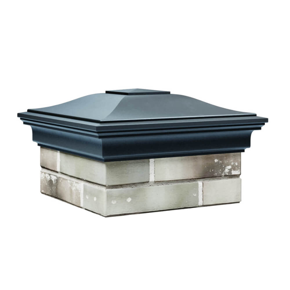 Колпак Zking Монблан Серый на столб 1.5х1.5 еврокирпича 0.7НФ (355х355мм) в Химках фото