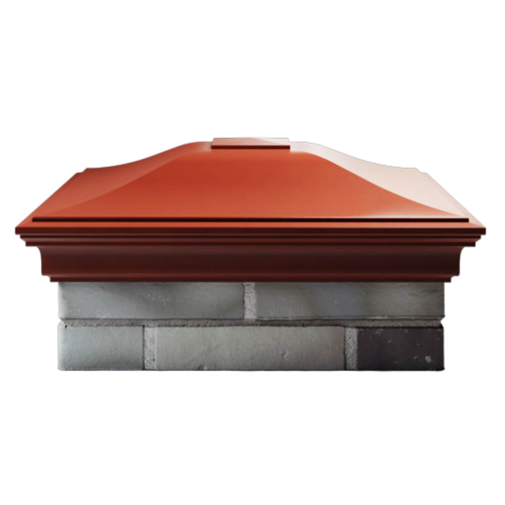 Колпак Zking Монблан Красный на столб 2х2 кирпича (515х515мм) в Химках фото