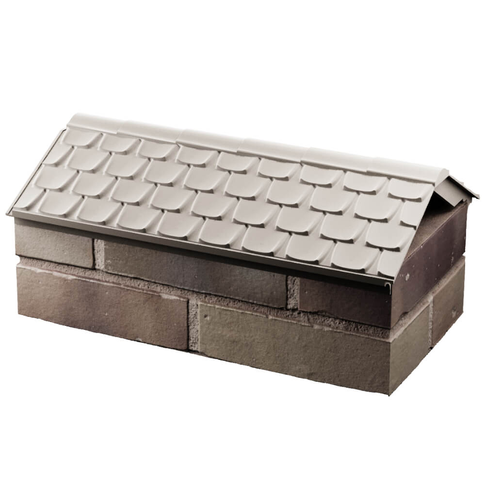 Парапет Zking Эльбрус Бежевый с посадкой на 1 кирпич (255мм) в Химках фото