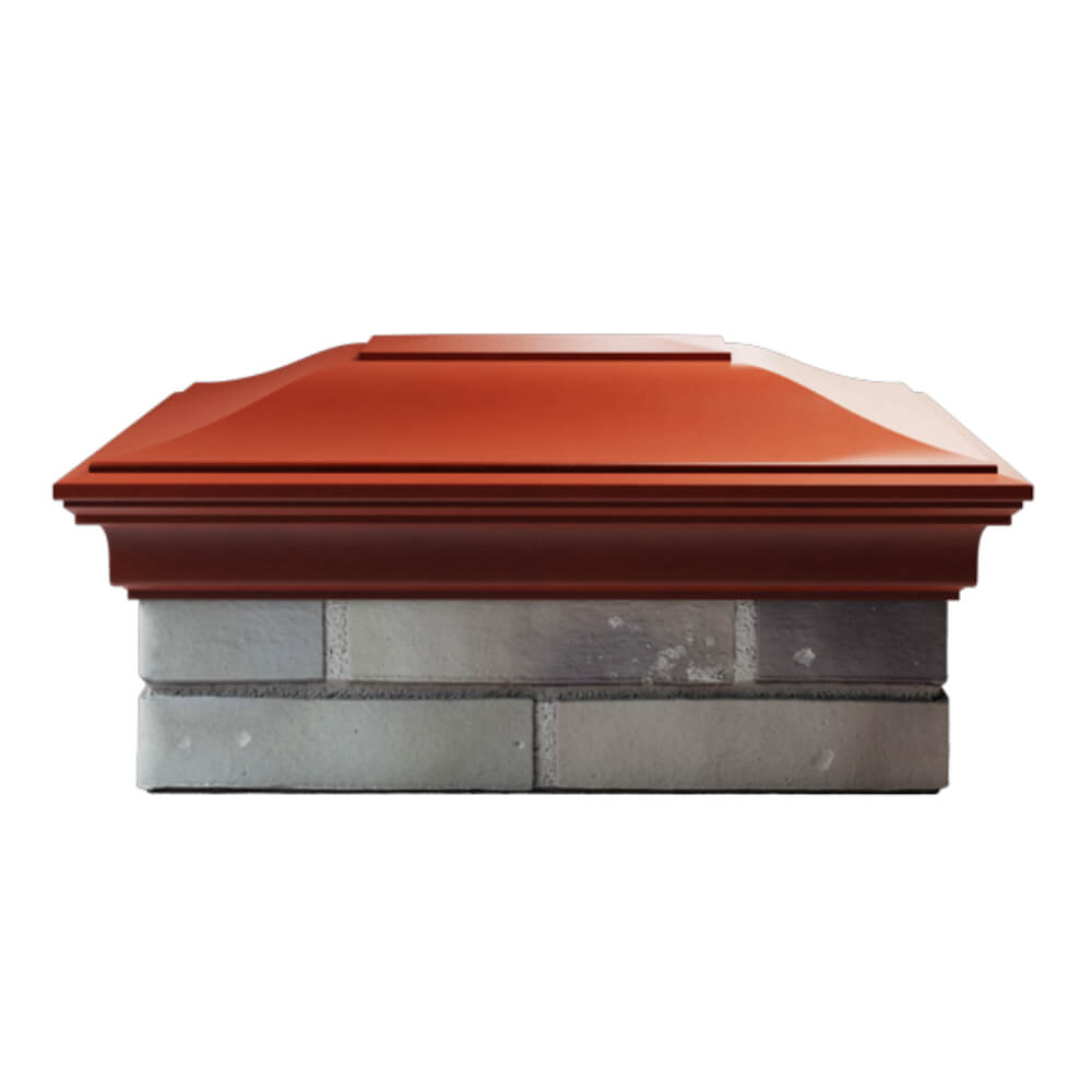 Колпак Zking Монблан Красный на столб 2х1.5 кирпича (515х385мм) в Химках фото