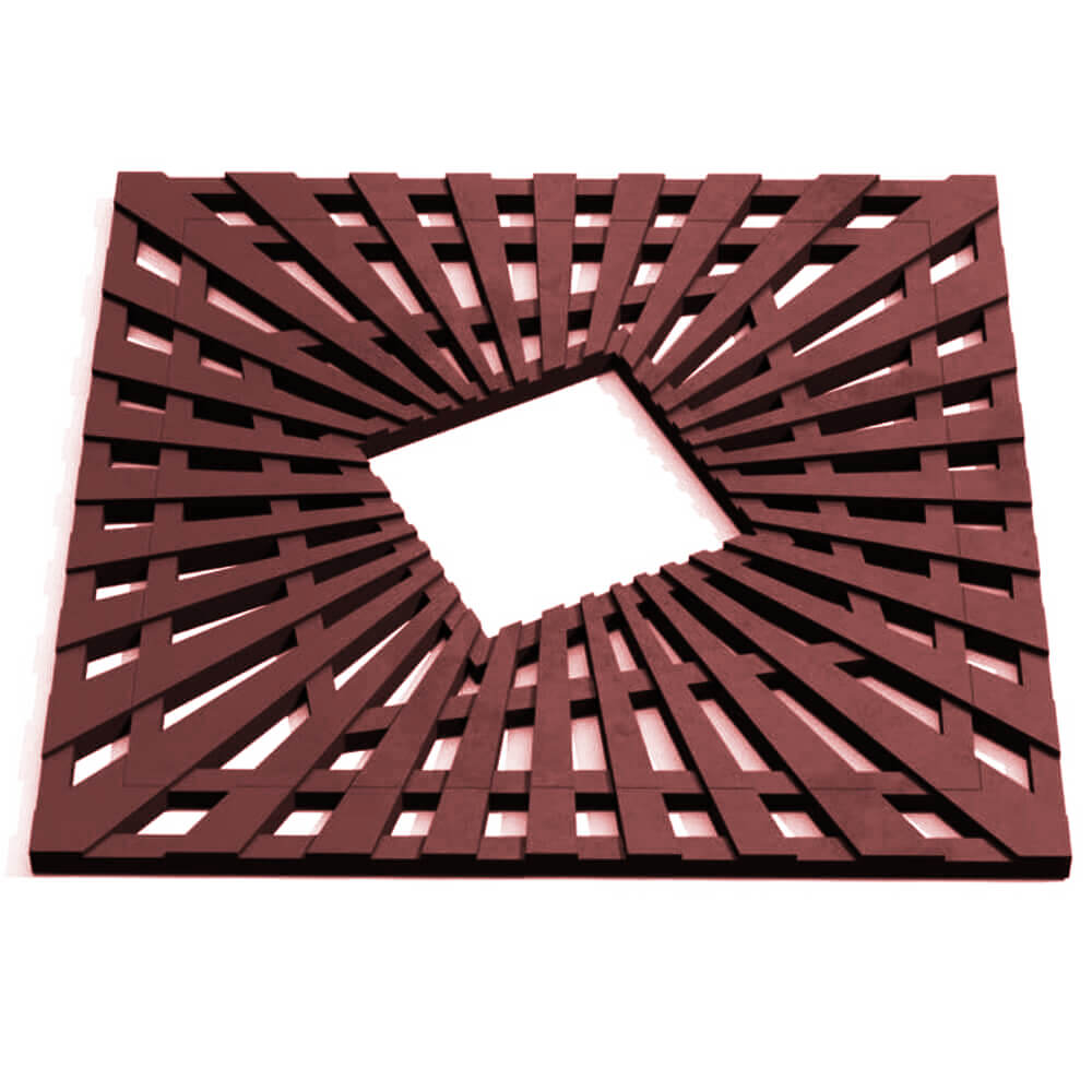 Приствольная решетка для дерева ZKING ATMOSPHERE 1.2х1.2м Коричневая Химки фото