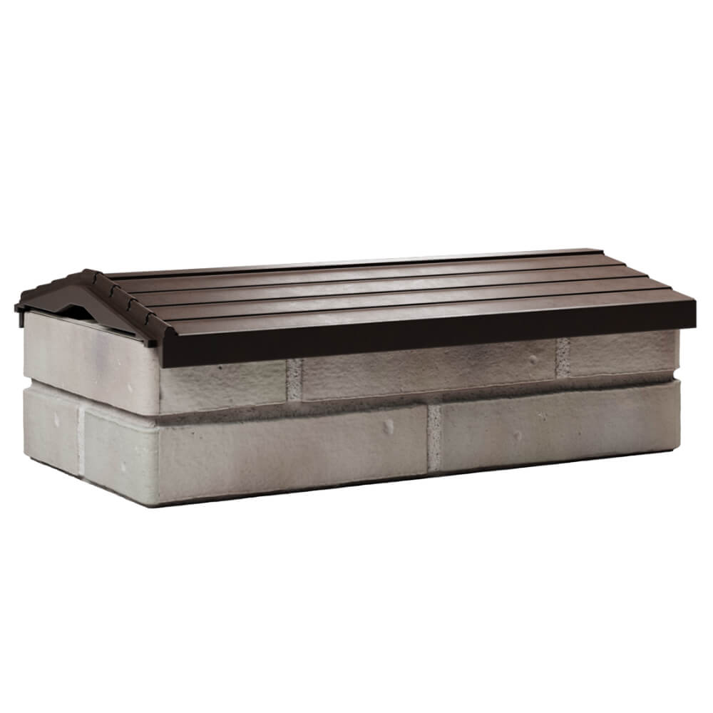 Парапет Zking Бона ХайТек Коричневый с посадкой на 1 кирпич (200/225/255мм) Химки фото