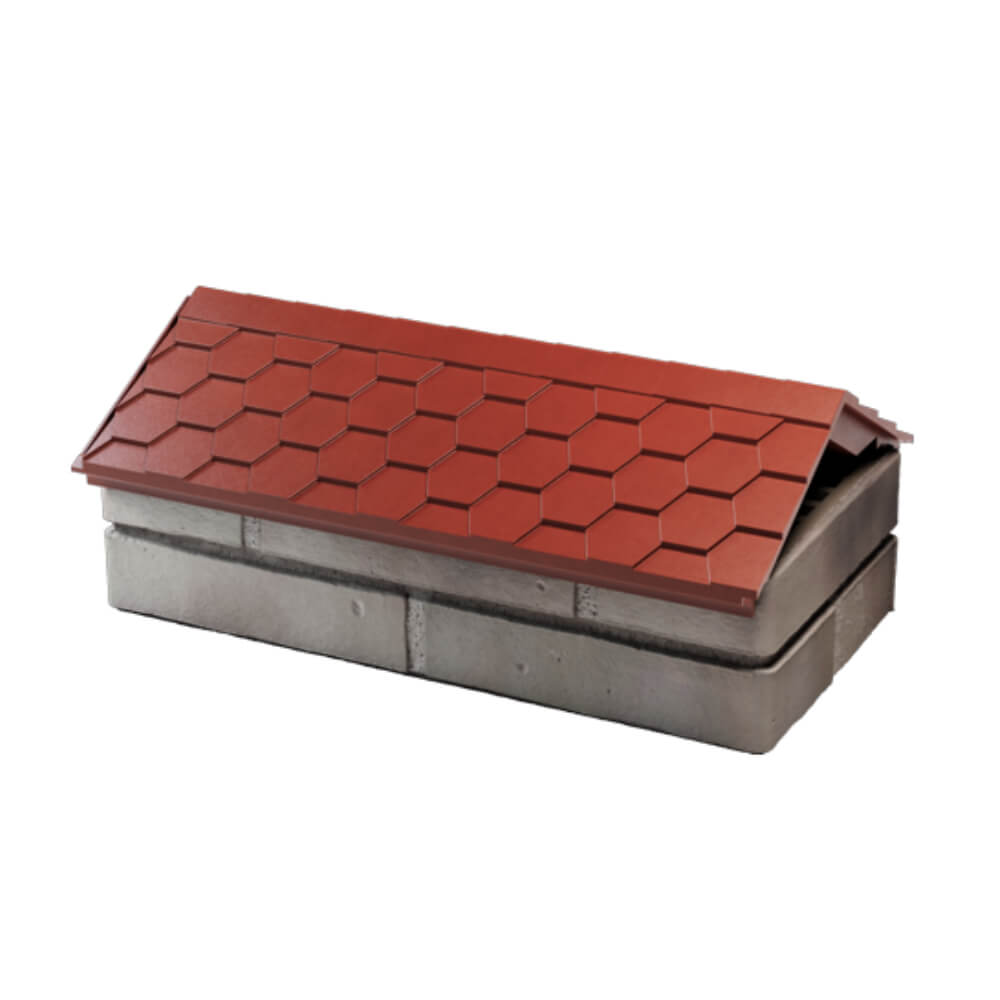 Парапет Zking Эверест Красный с посадкой на 1 кирпич (200/225/255мм) в Химках фото