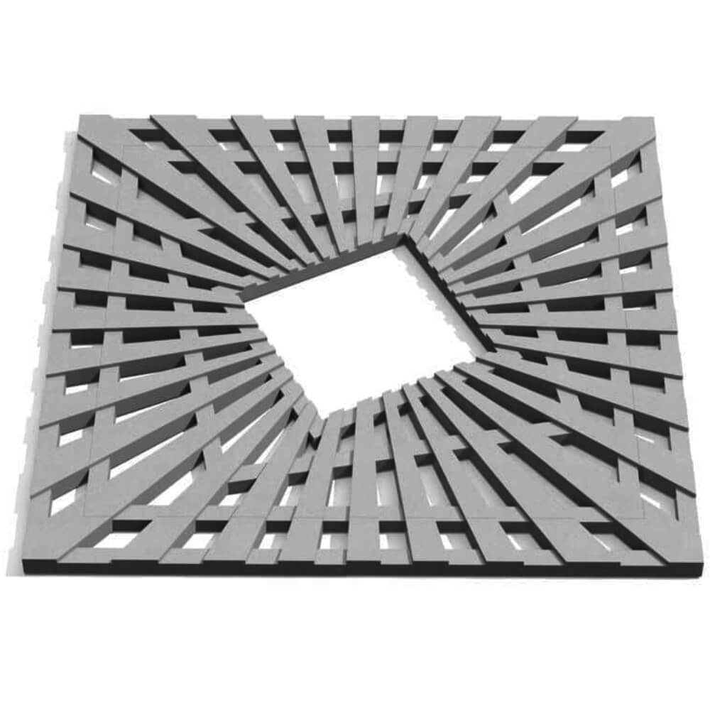 Приствольная решетка для дерева ZKING ATMOSPHERE 1.2х1.2м Серая Химки фото