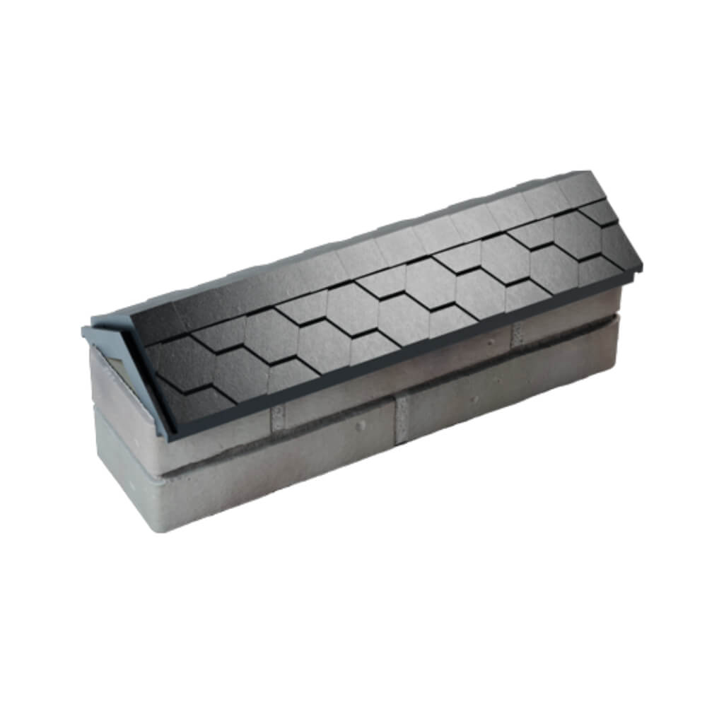 Парапет Zking Эверест Черный с посадкой на 0.5 кирпича (130мм) в Химках фото