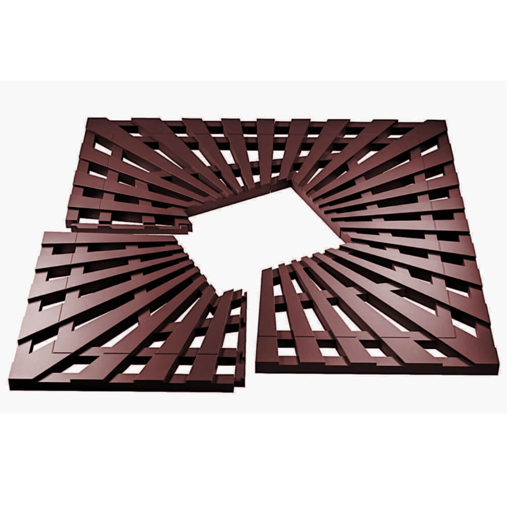 Приствольная решетка для дерева ZKING ATMOSPHERE 1.2х1.2м Коричневая в Химках фото