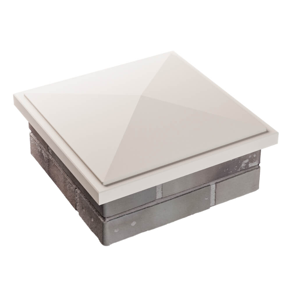 Колпак Zking БонаМоно Бежевый на столб 1.5х1.5 кирпича (385х385, 400х400мм) в Химках фото