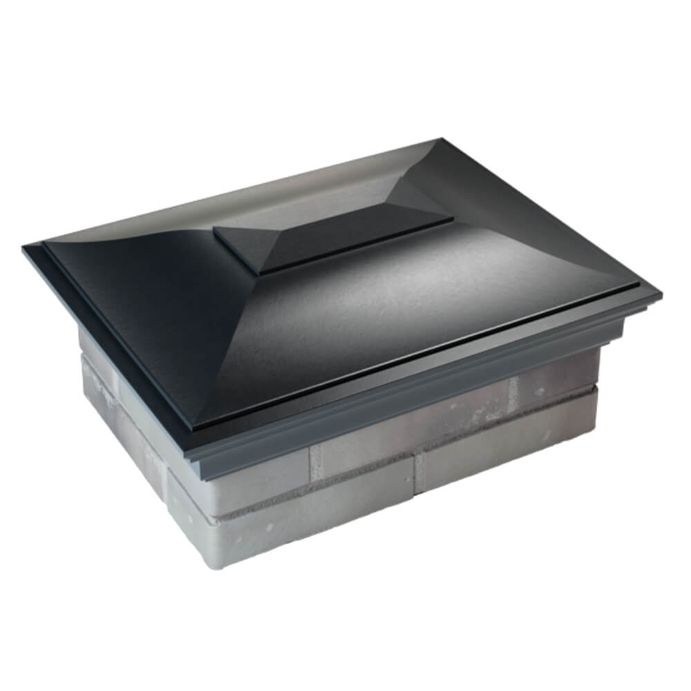 Колпак Zking Монблан Черный на столб 2х1.5 кирпича (515х385мм) Химки фото