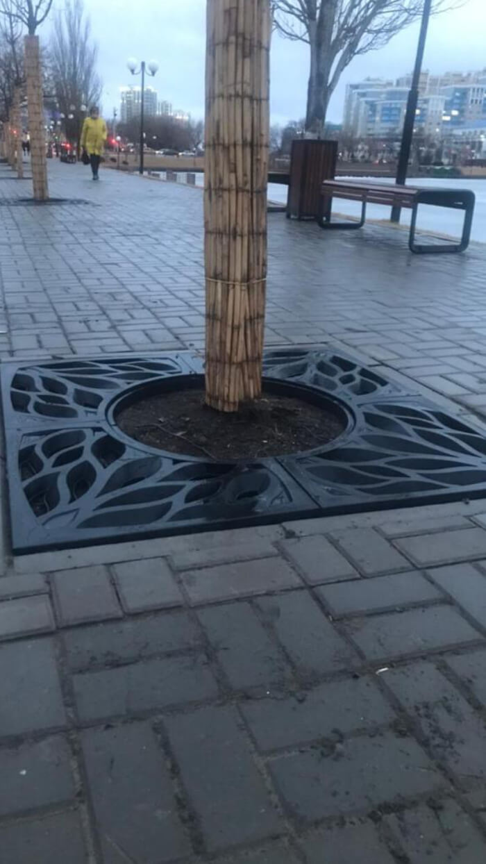 Приствольная решетка для дерева ZKING CRUST 1.2х1.2м Черная в Химках фото