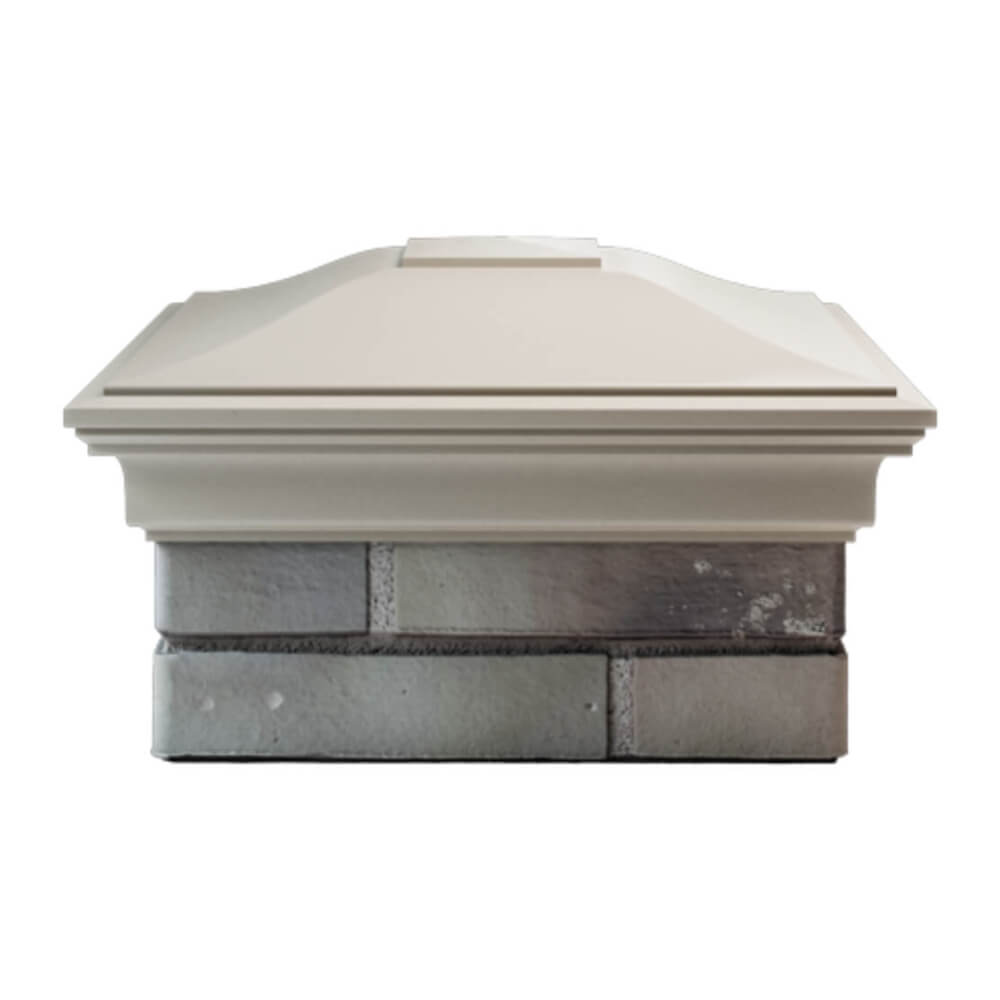 Колпак Zking Монблан Бежевый на столб 1.5х1.5 еврокирпича 0.7НФ (355х355мм) Химки фото