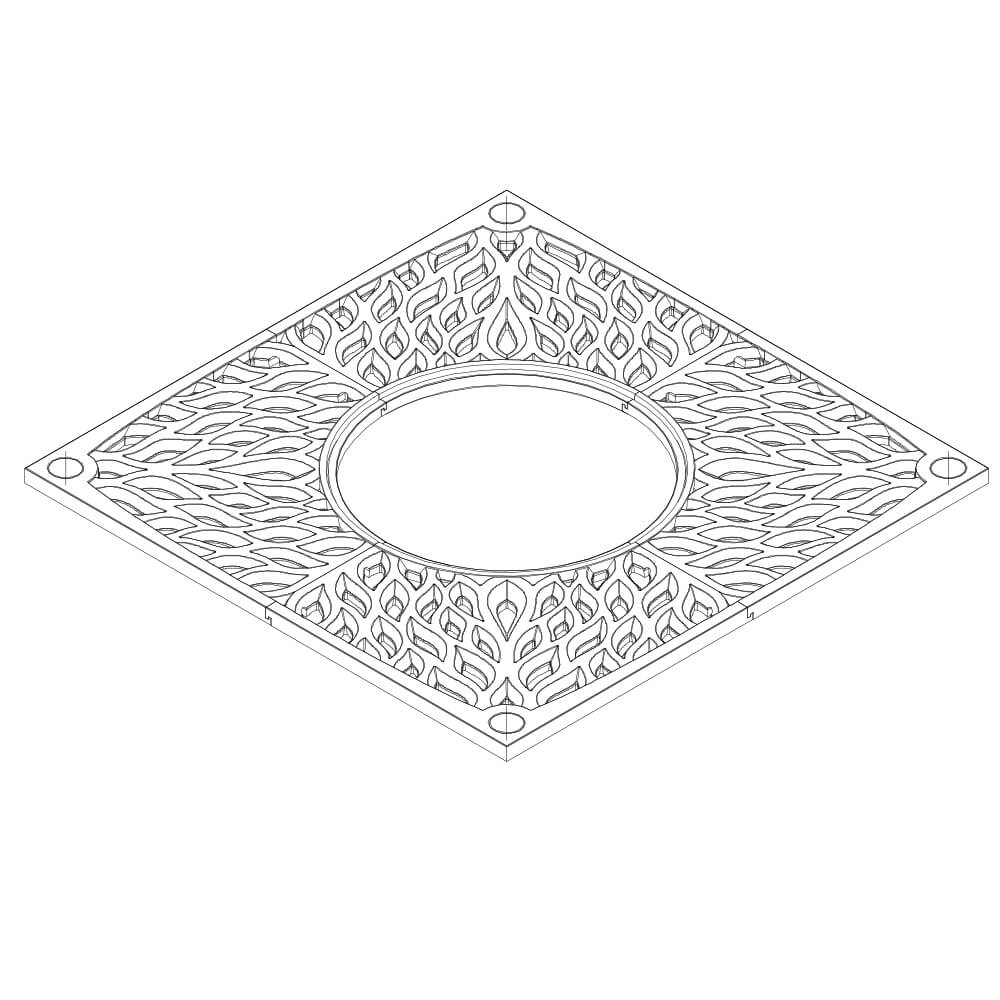 Приствольная решетка для дерева ZKING CRUST 2х2м Черная в Химках фото