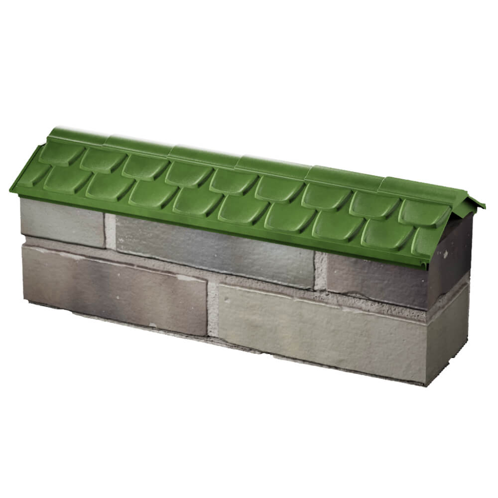 Парапет Zking Эльбрус Зеленый с посадкой на 0.5 кирпича (130мм) в Химках фото