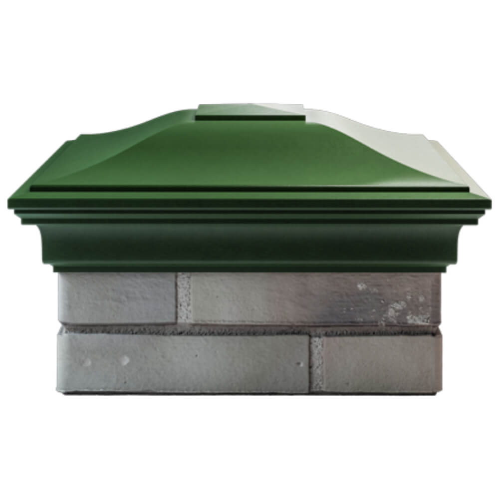 Колпак Zking Монблан Зеленый на столб 1.5х1.5 кирпича (385х385мм) Химки фото