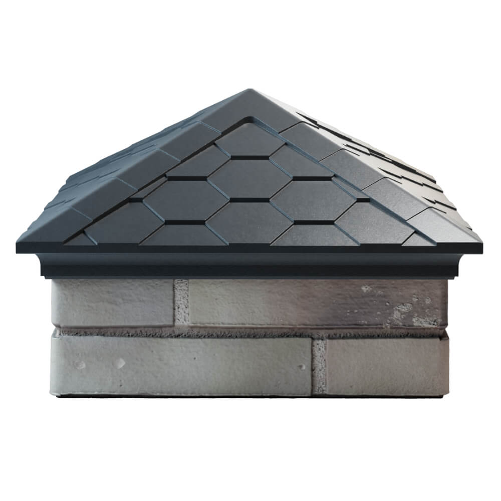 Колпак Zking Эверест Серый на столб 1.5х1.5 кирпича (390х390мм) Химки фото