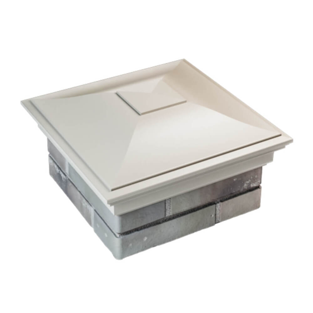 Колпак Zking Монблан Бежевый на столб 1.5х1.5 еврокирпича 0.7НФ (355х355мм) в Химках фото