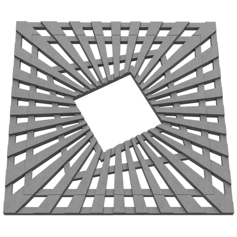 Приствольная решетка для дерева ZKING ATMOSPHERE 1.2х1.2м Серая в Химках фото