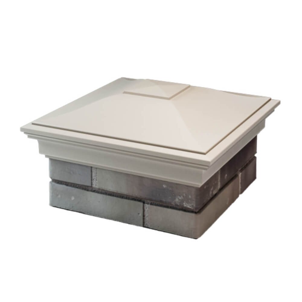 Колпак Zking Монблан Бежевый на столб 1.5х1.5 еврокирпича 0.7НФ (355х355мм) в Химках фото