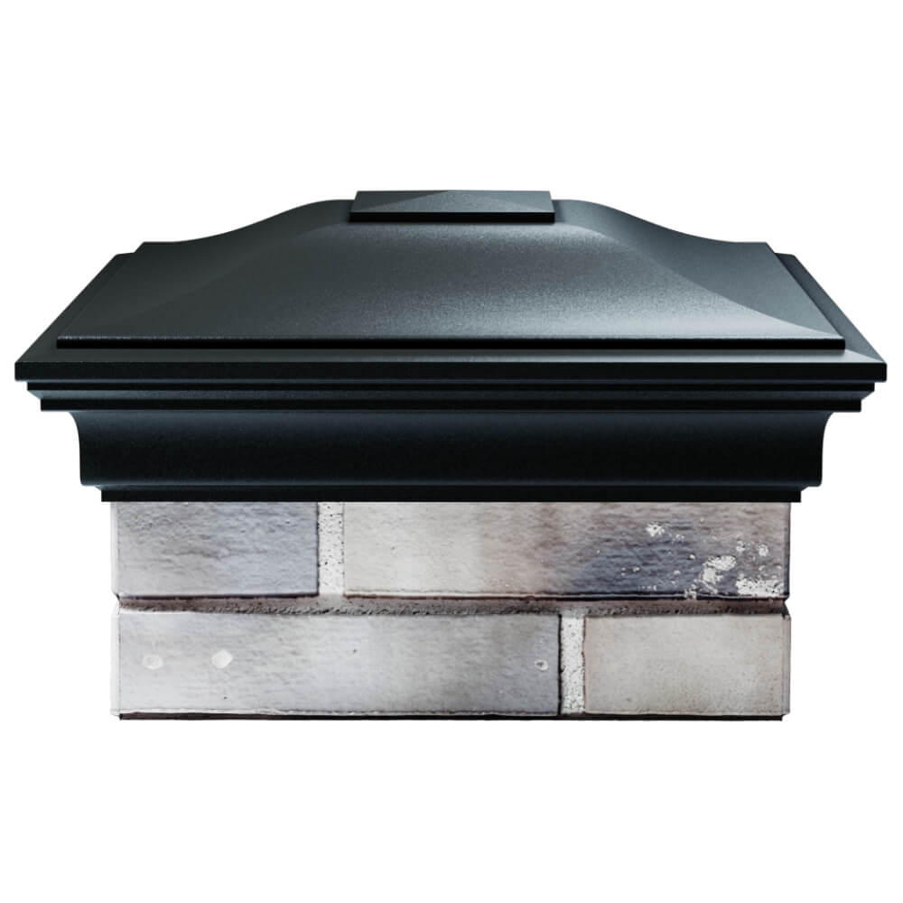 Колпак Zking Монблан Черный на столб 1.5х1.5 кирпича (385х385мм) Химки фото