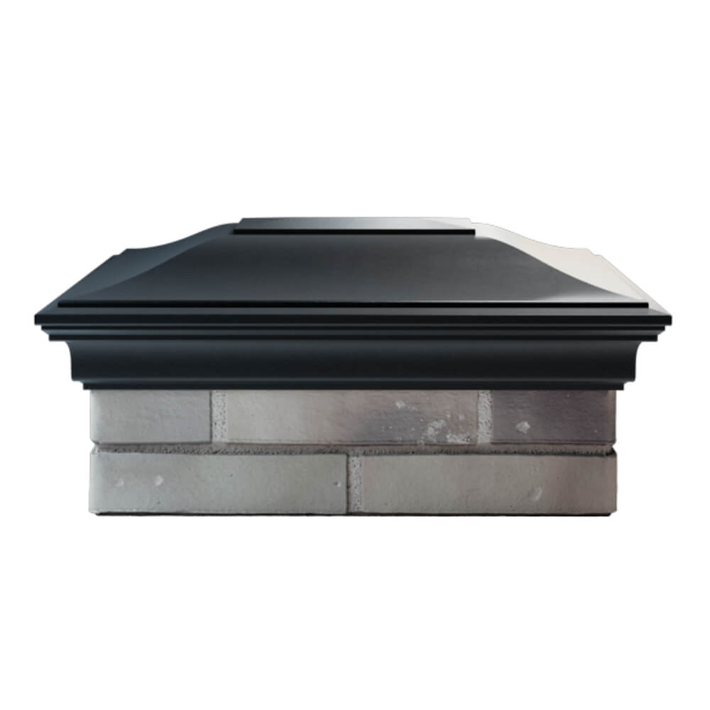 Колпак Zking Монблан Черный на столб 2х1.5 кирпича (515х385мм) в Химках фото