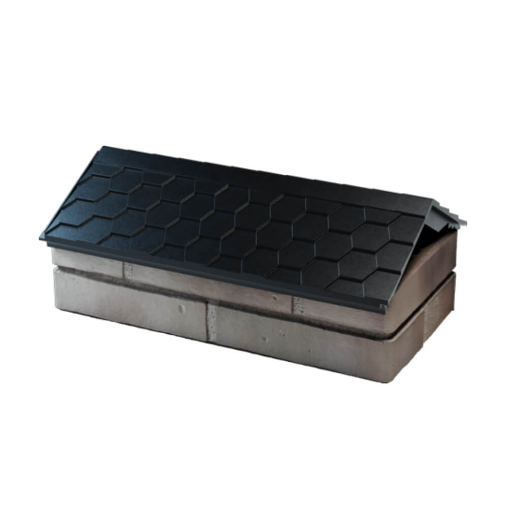 Парапет Zking Эверест Черный с посадкой на 1 кирпич (200/225/255мм) в Химках фото