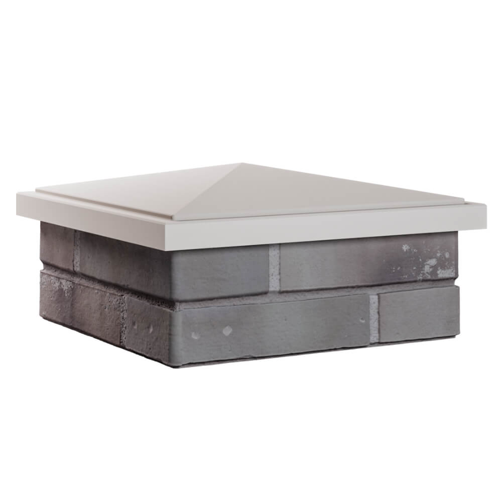 Колпак Zking БонаМоно Бежевый на столб 1.5х1.5 кирпича (385х385, 400х400мм) в Химках фото