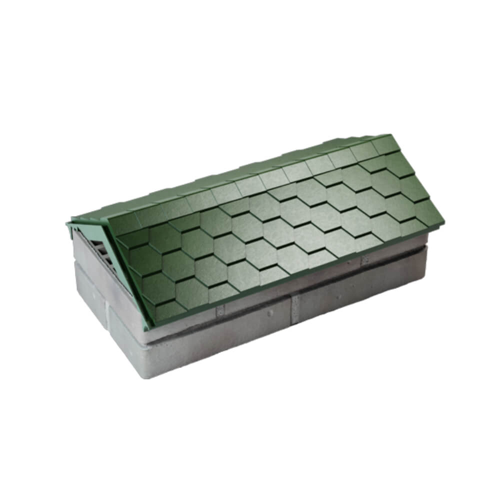 Парапет Zking Эверест Зеленый с посадкой на 1 кирпич (200/225/255мм) в Химках фото