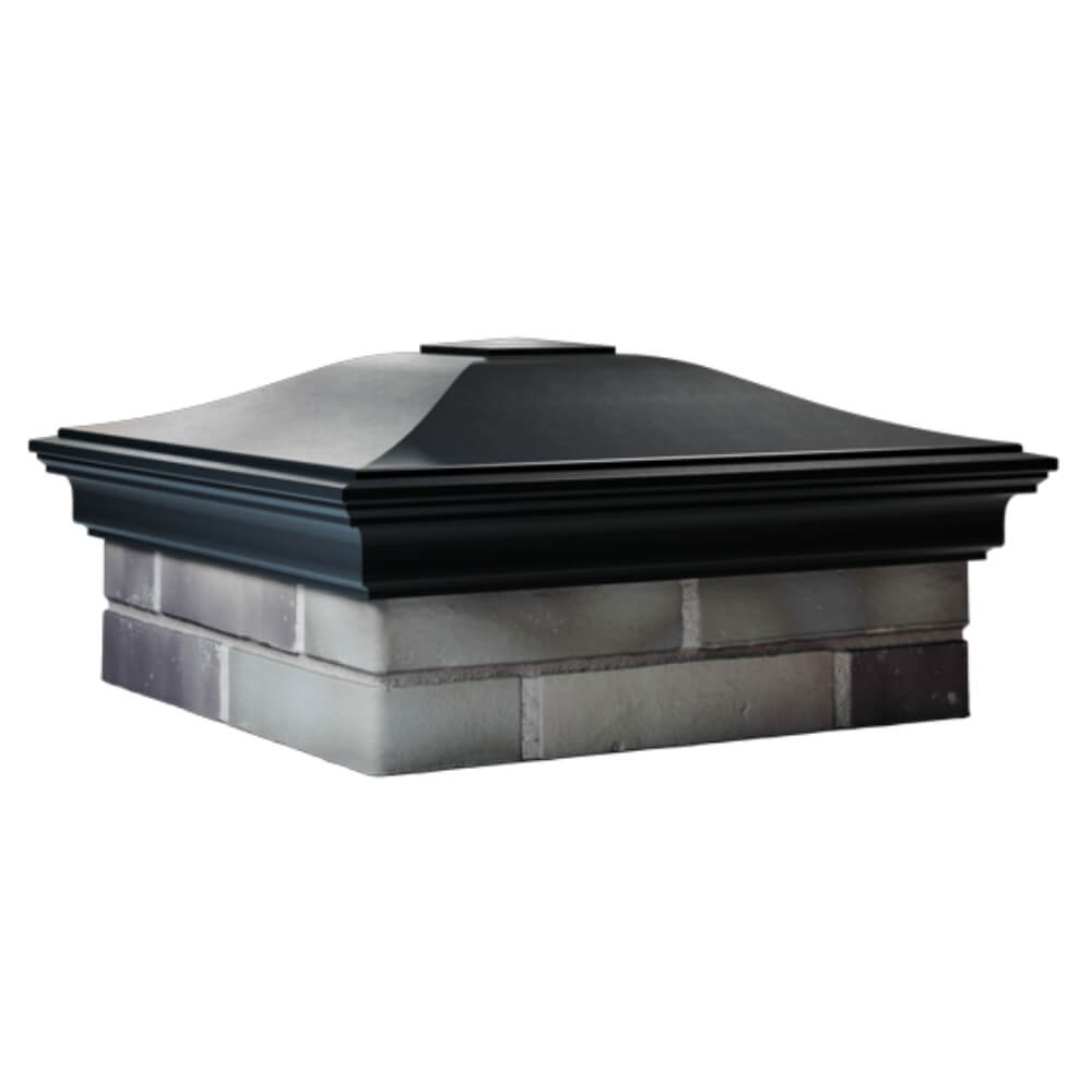 Колпак Zking Монблан Черный на столб 2х2 кирпича (515х515мм) в Химках фото