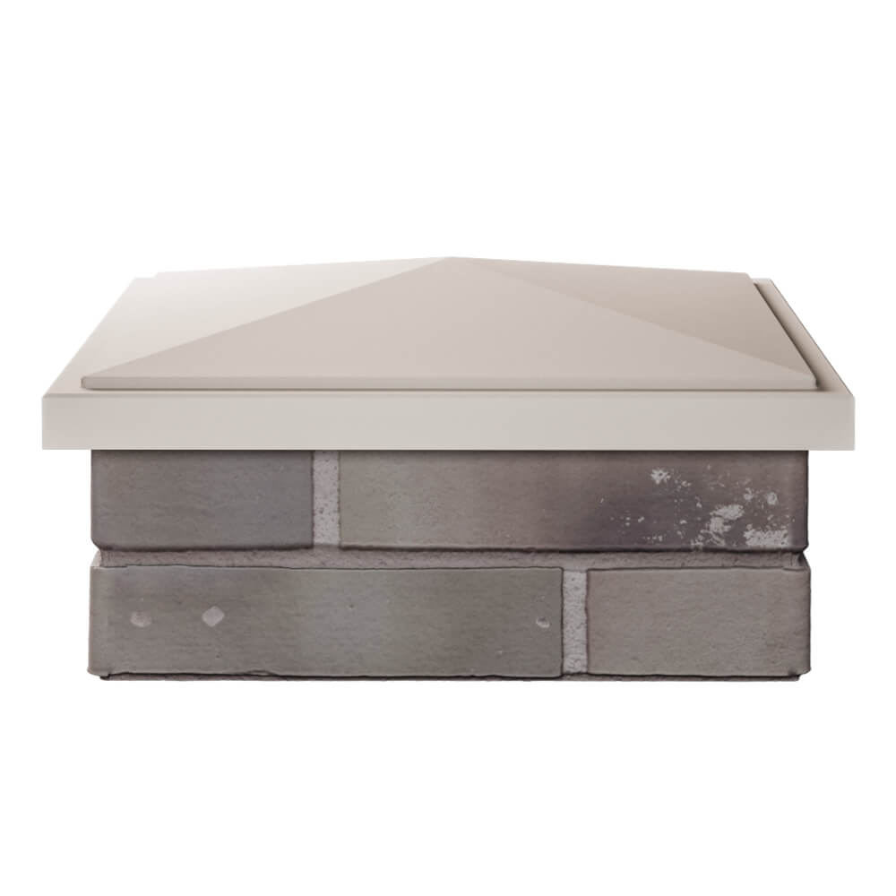 Колпак Zking БонаМоно Бежевый на столб 1.5х1.5 кирпича (385х385, 400х400мм) Химки фото