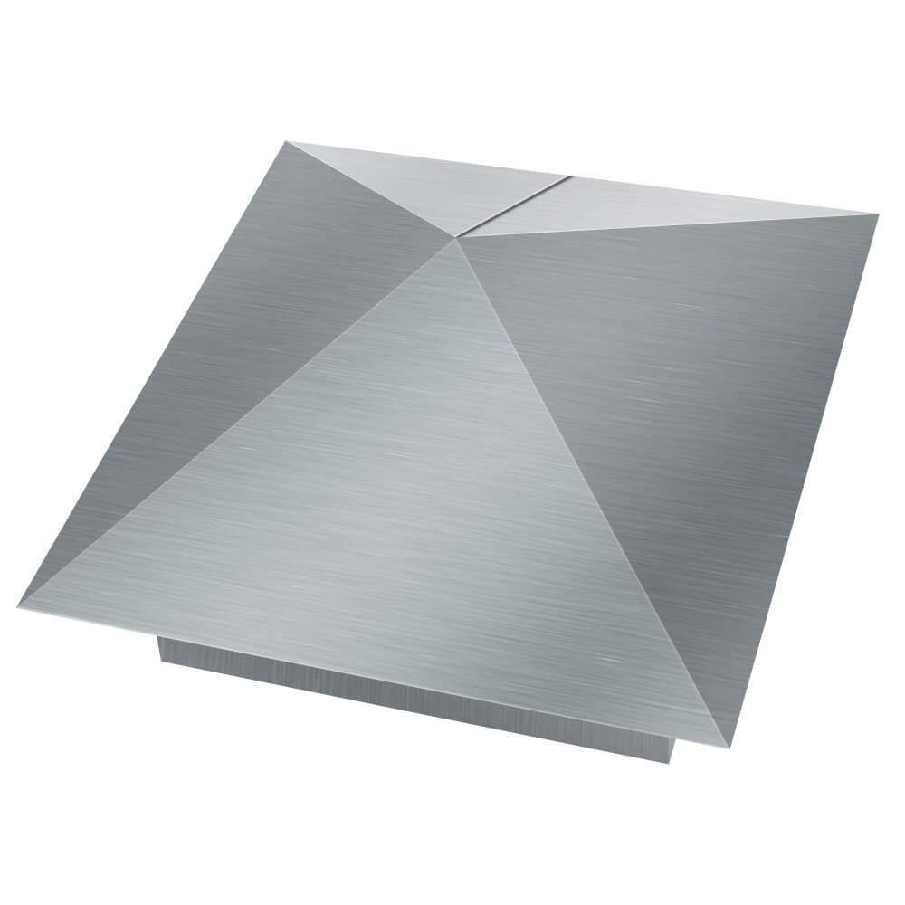 Колпак металлический 380х380мм оцинкованный заборный Химки фото