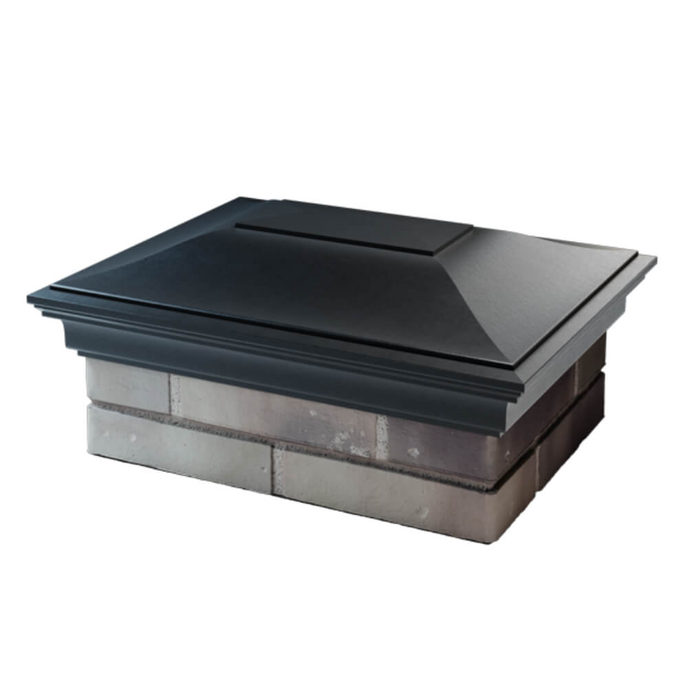 Колпак Zking Монблан Черный на столб 2х1.5 кирпича (515х385мм) в Химках фото