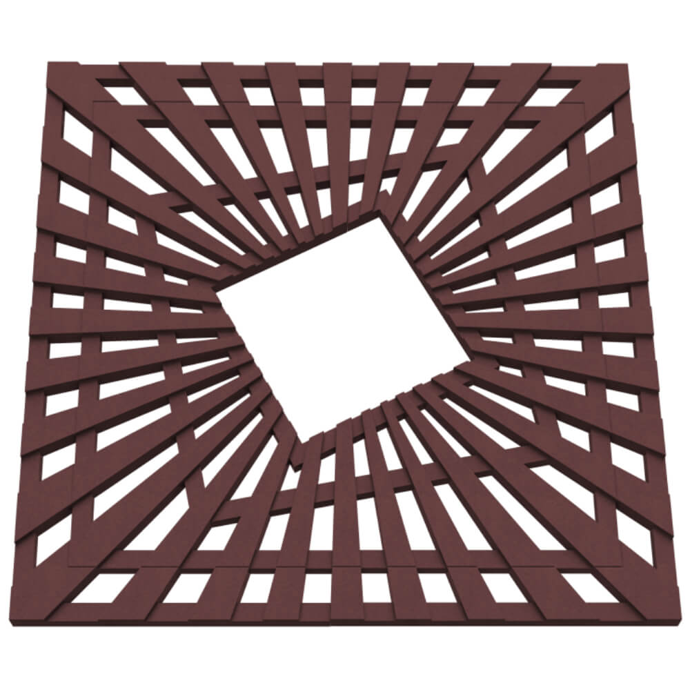 Приствольная решетка для дерева ZKING ATMOSPHERE 1.2х1.2м Коричневая в Химках фото