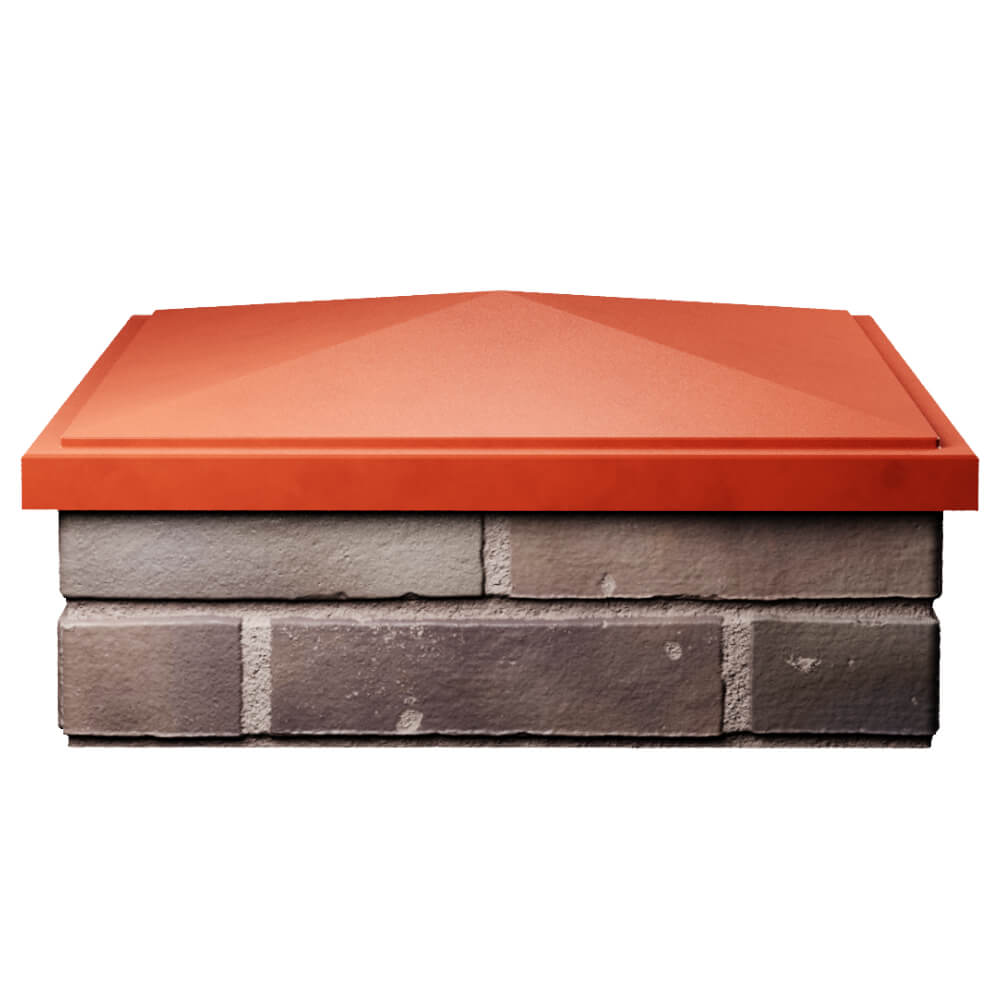 Колпак Zking БонаМоно Красный на столб 2х2 кирпича (515х515, 530х530мм) Химки фото