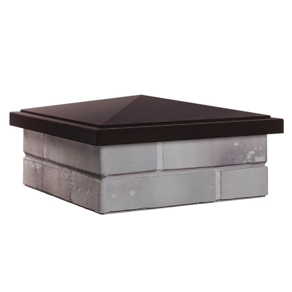 Колпак Zking БонаМоно Коричневый на столб 1.5х1.5 кирпича (385х385, 400х400мм) в Химках фото