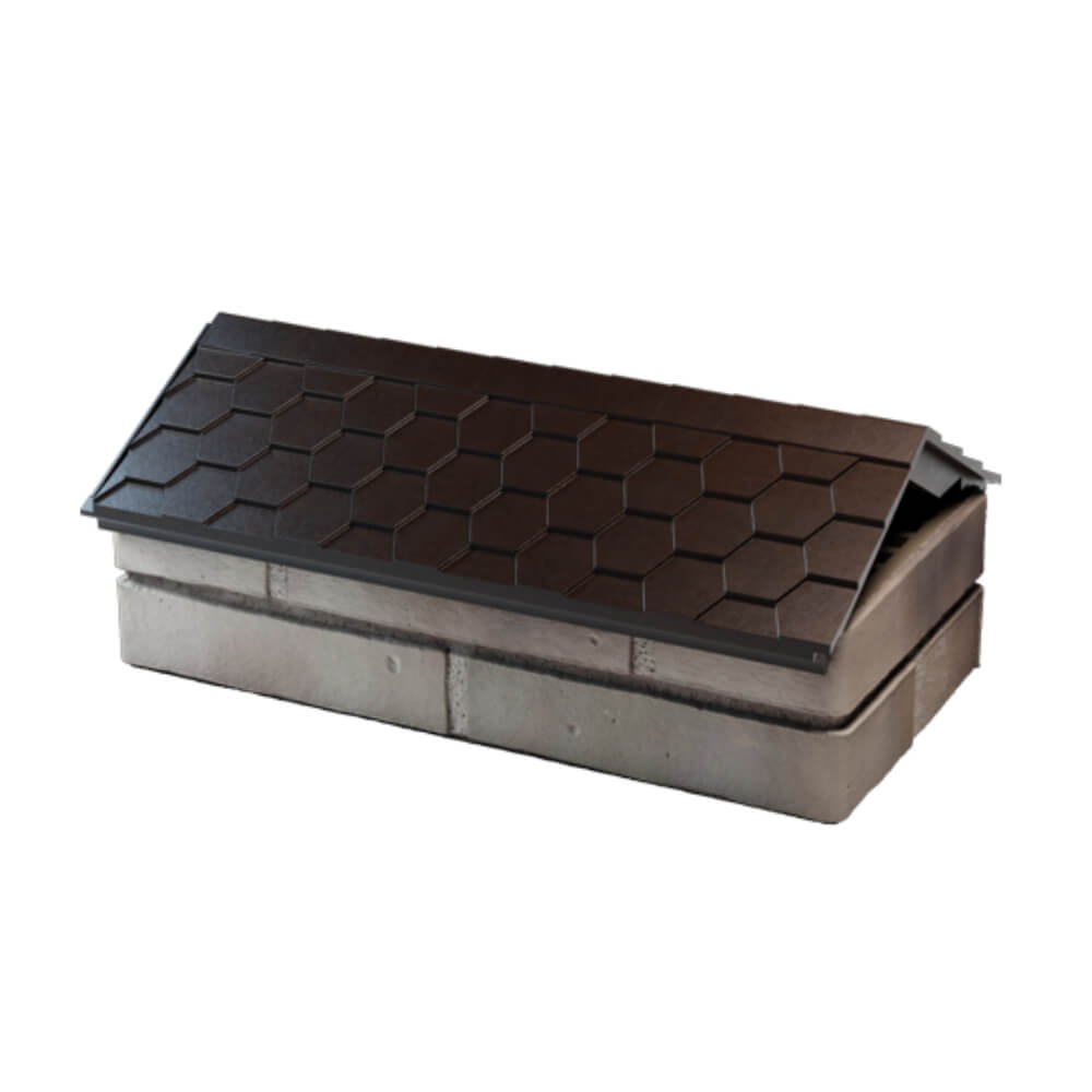 Парапет Zking Эверест Коричневый с посадкой на 1 кирпич (200/225/255мм) в Химках фото