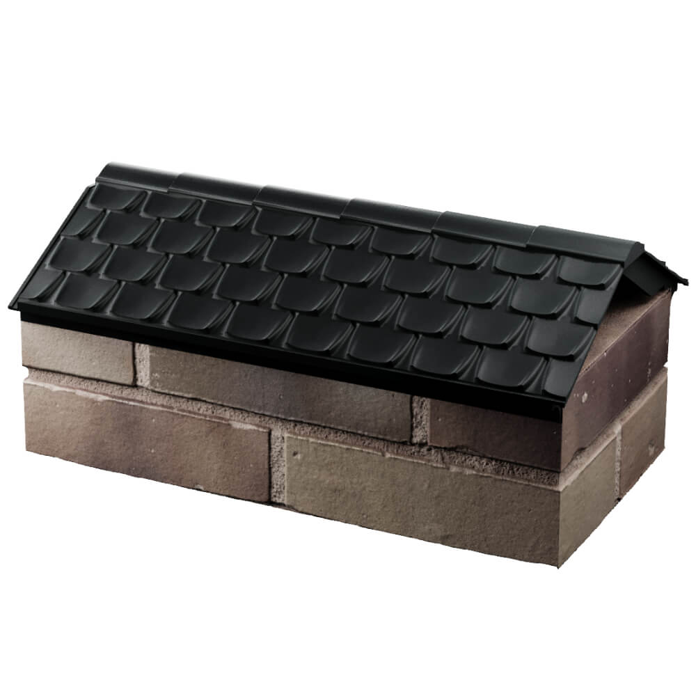 Парапет Zking Эльбрус Черный с посадкой на 1 кирпич (255мм) в Химках фото