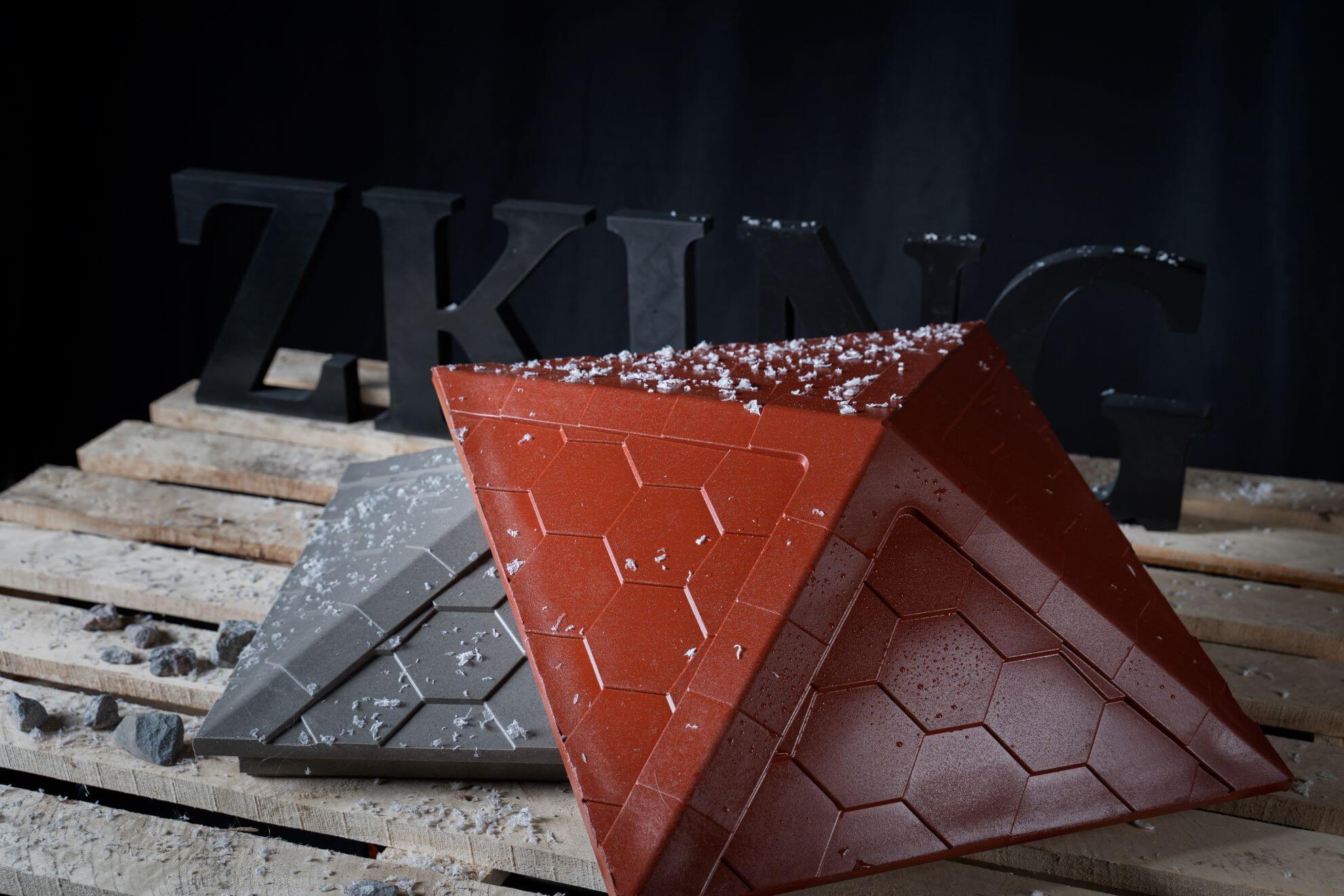 Колпак Zking Эверест Красный на столб 1.5х1.5 кирпича (390х390мм) в Химках фото