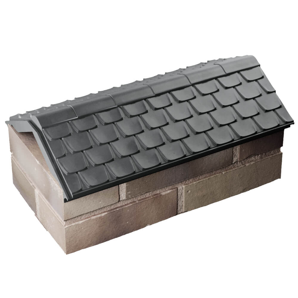 Парапет Zking Эльбрус Серый с посадкой на 1 кирпич (255мм) в Химках фото