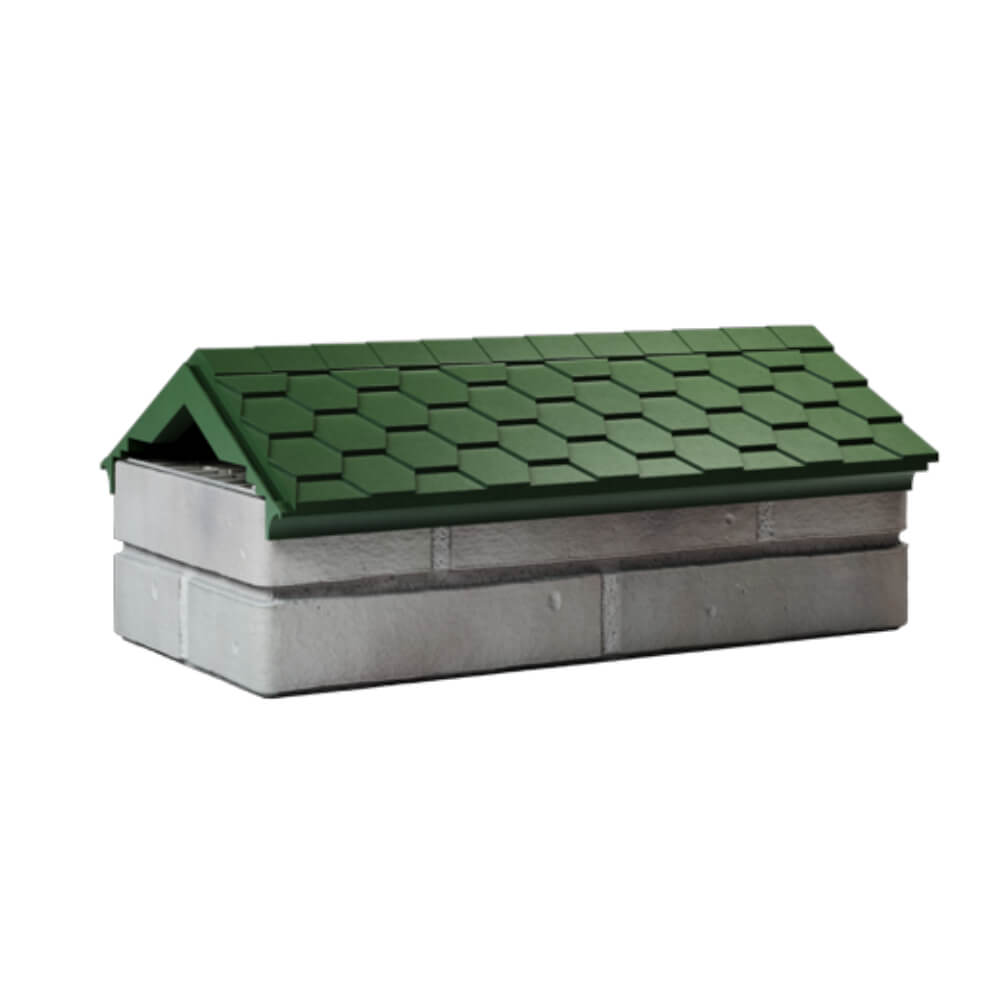 Парапет Zking Эверест Зеленый с посадкой на 1 кирпич (200/225/255мм) Химки фото