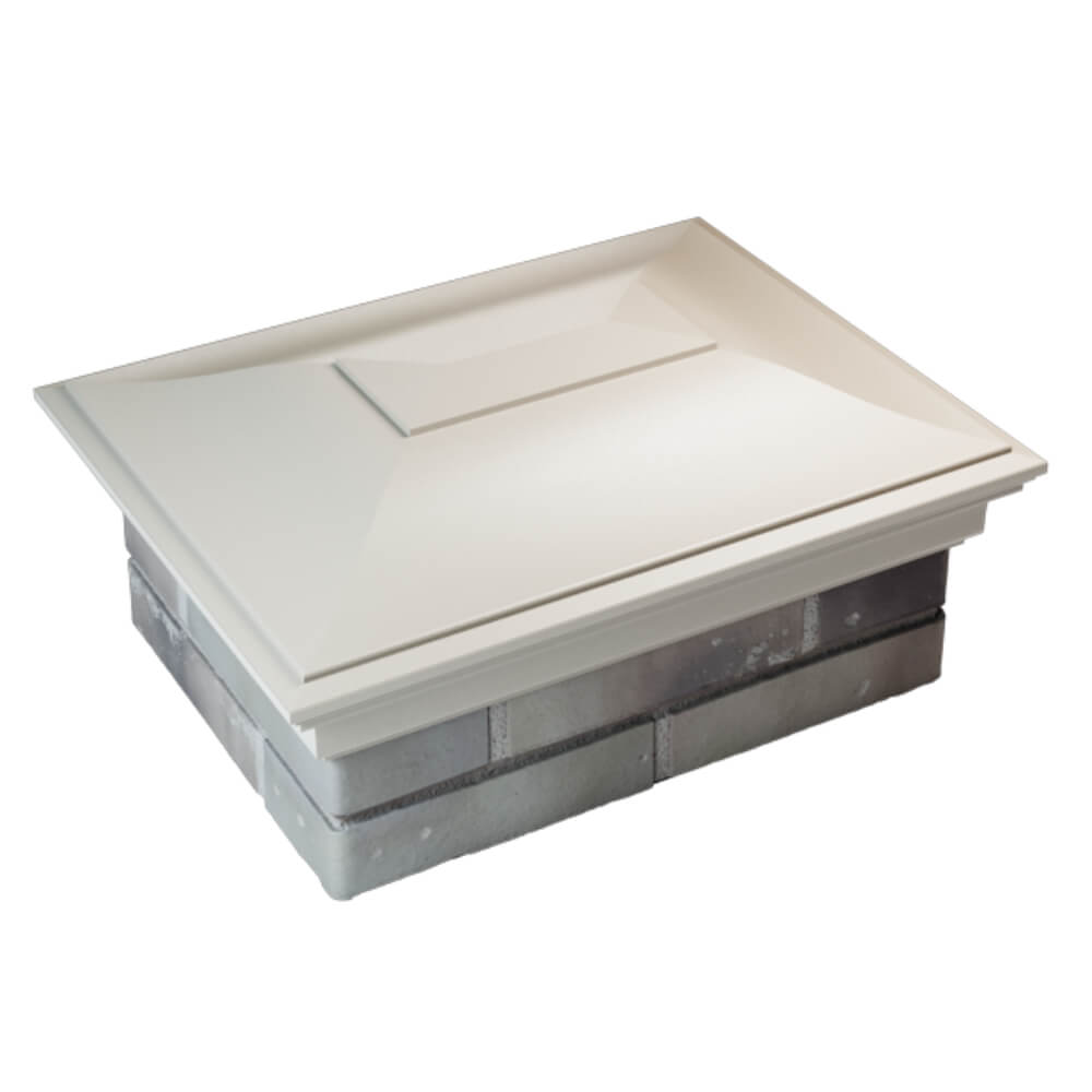 Колпак Zking Монблан Бежевый на столб 2х1.5 кирпича (515х385мм) Химки фото