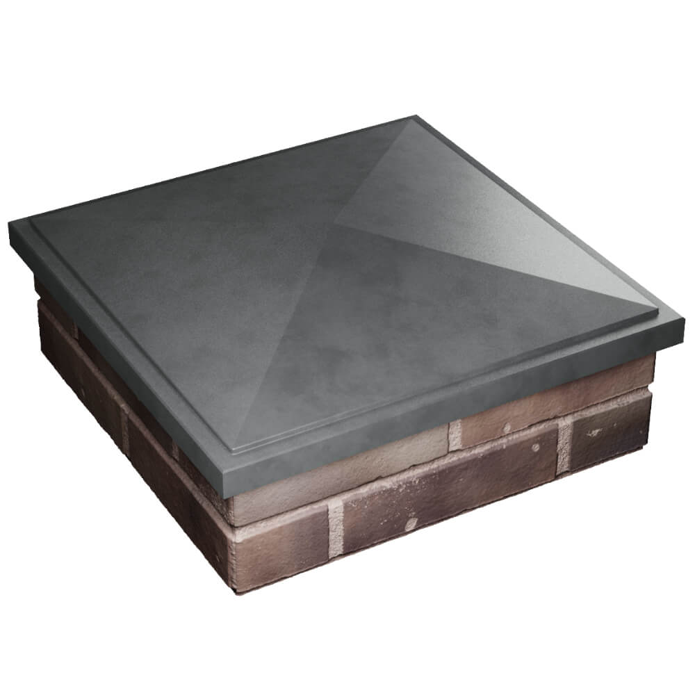 Колпак Zking БонаМоно Серый на столб 2х2 кирпича (515х515, 530х530мм) в Химках фото