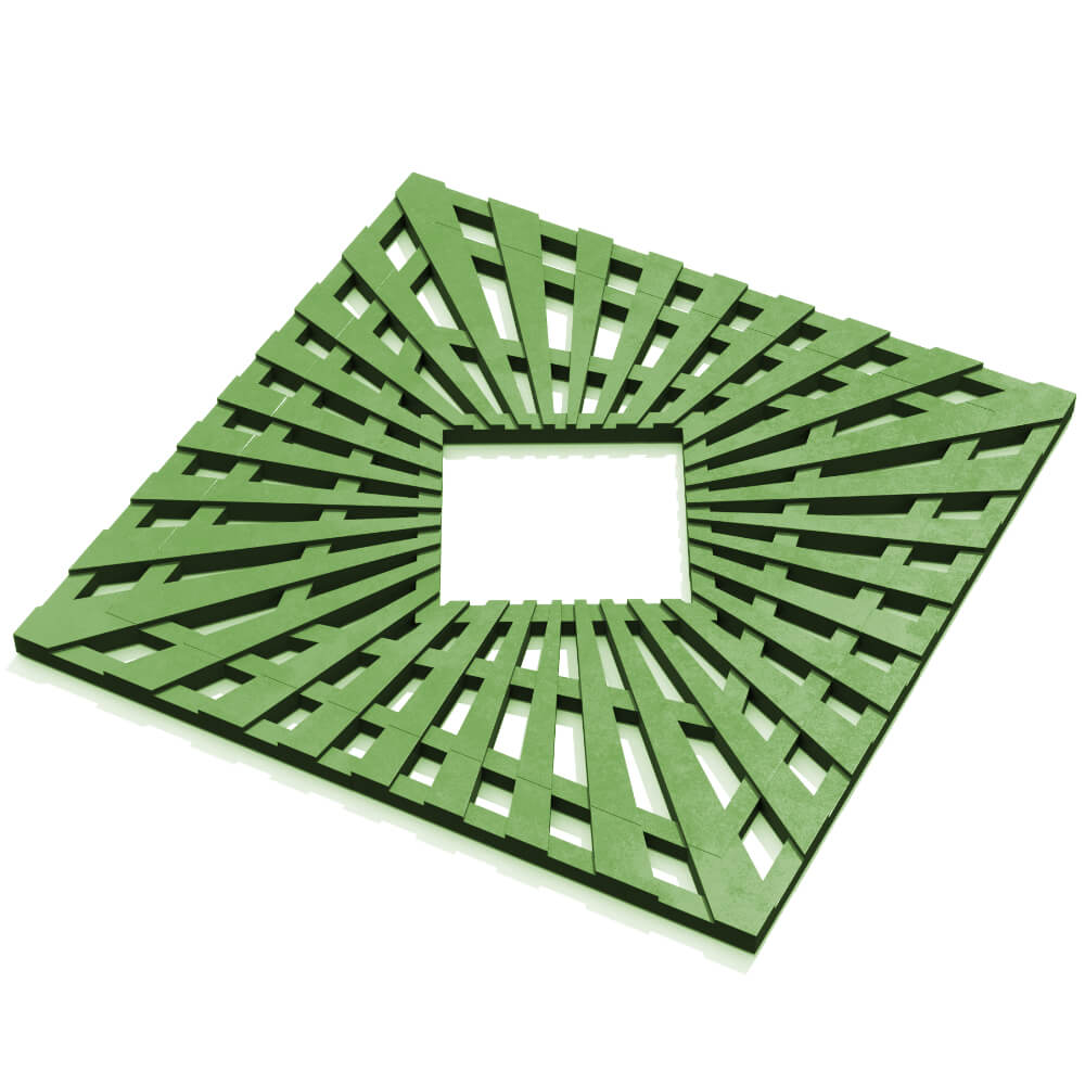 Приствольная решетка для дерева ZKING ATMOSPHERE 1.2х1.2м Зеленая в Химках фото