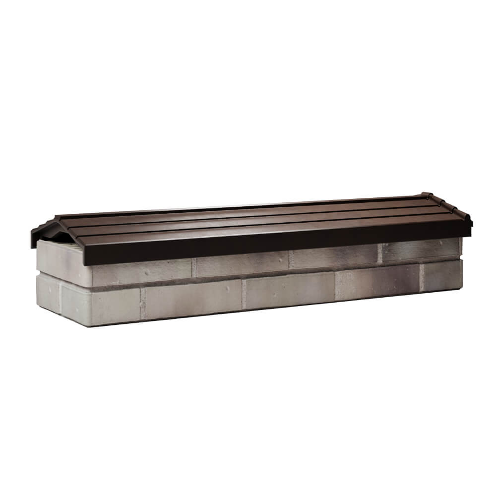 Парапет Zking Бона ХайТек Коричневый посадка на 0.5 кирпича (130мм) Химки фото