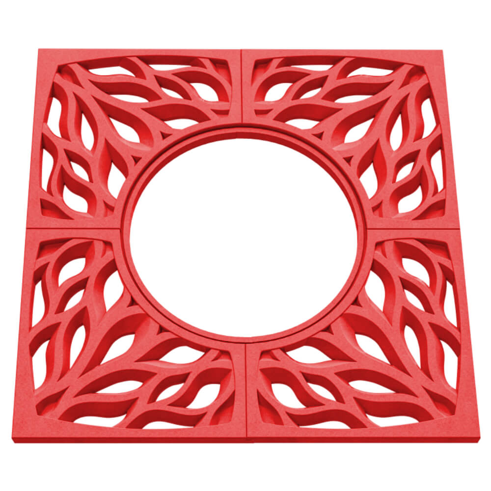 Приствольная решетка для дерева ZKING CRUST 1.2х1.2м Красная в Химках фото