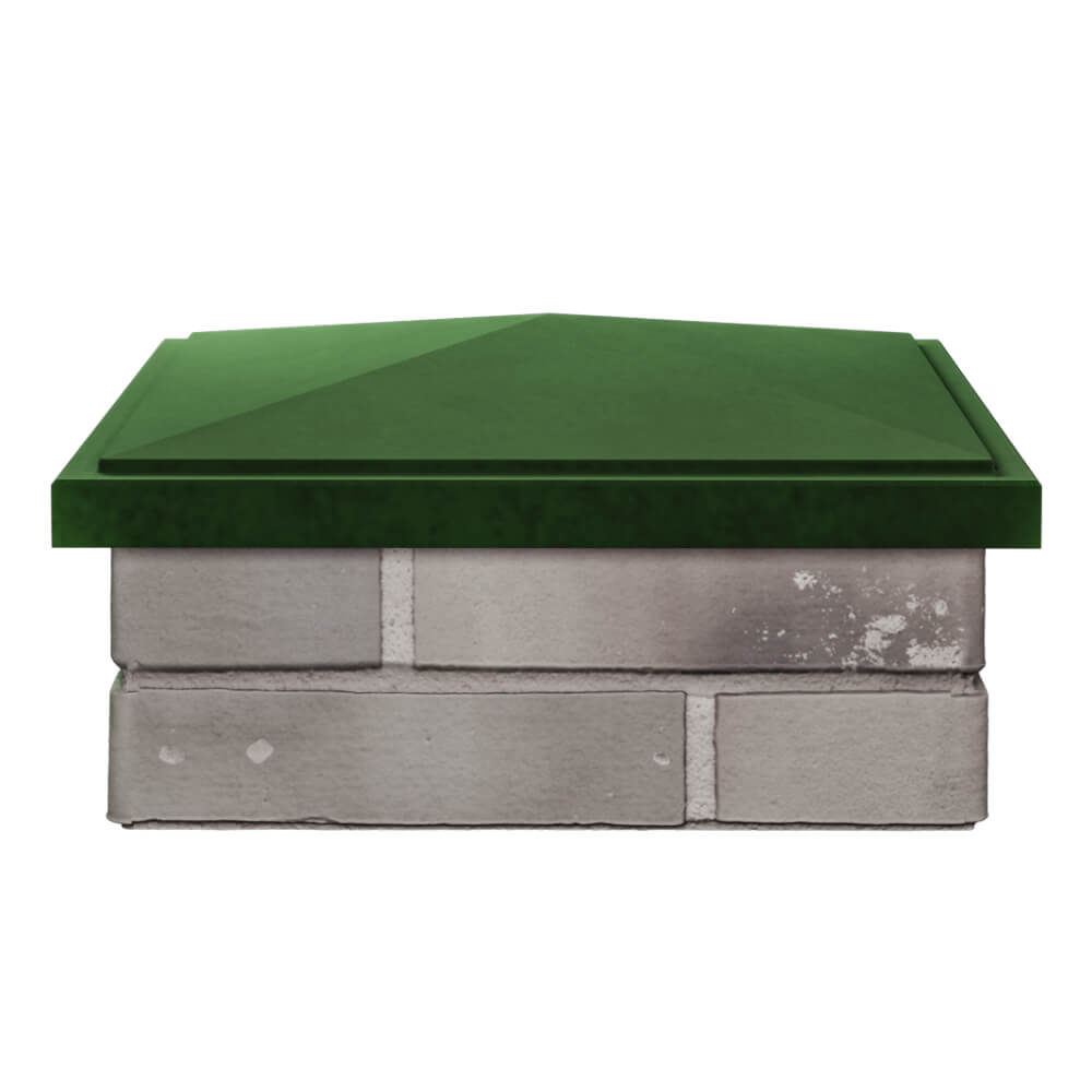 Колпак Zking БонаМоно Зеленый на столб 1.5х1.5 кирпича (385х385, 400х400мм) Химки фото