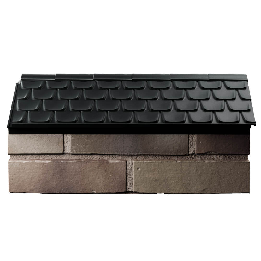 Парапет Zking Эльбрус Черный с посадкой на 1 кирпич (255мм) в Химках фото