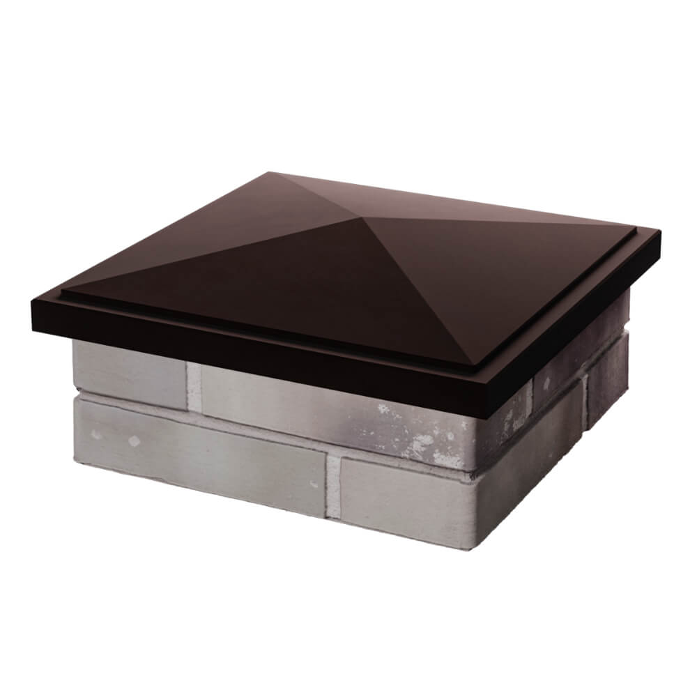 Колпак Zking БонаМоно Коричневый на столб 1.5х1.5 кирпича (385х385, 400х400мм) в Химках фото