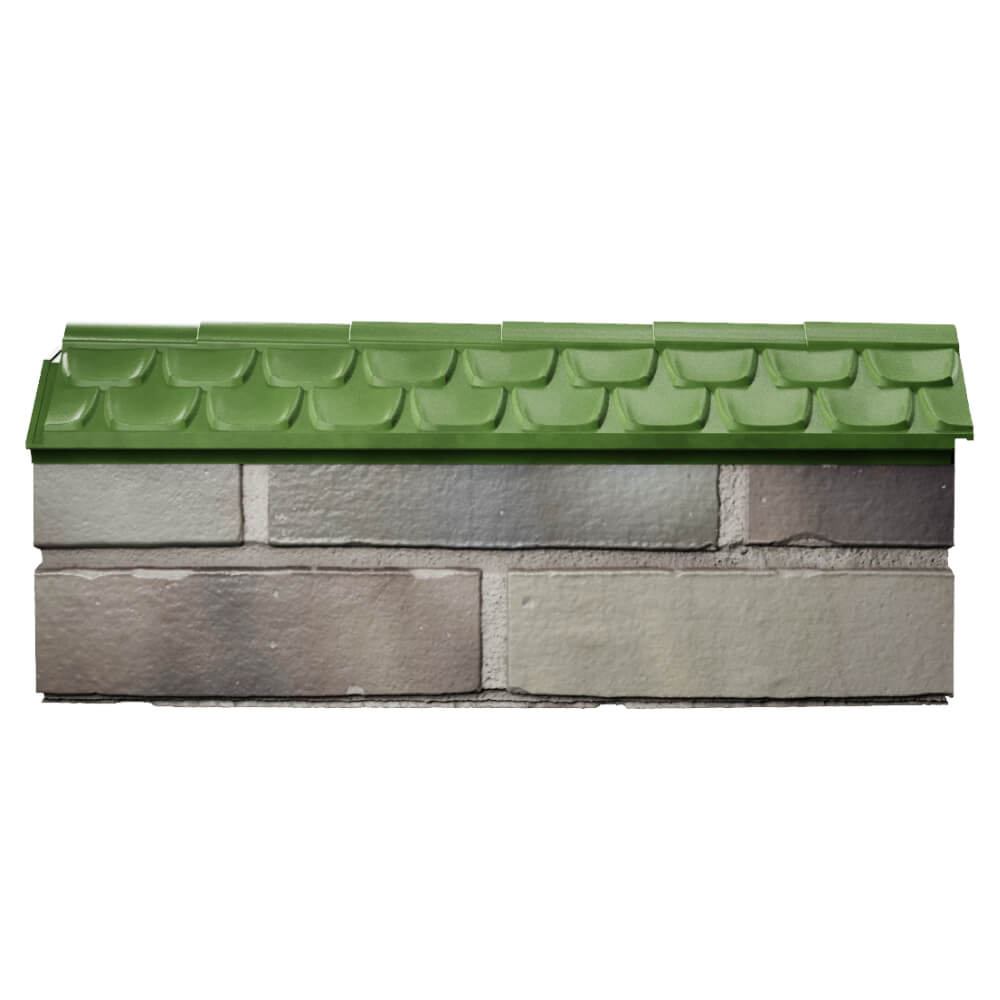 Парапет Zking Эльбрус Зеленый с посадкой на 0.5 кирпича (130мм) в Химках фото