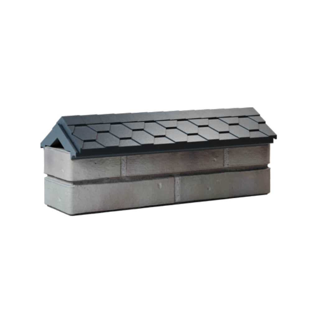 Парапет Zking Эверест Серый с посадкой на 0.5 кирпича (130мм) Химки фото