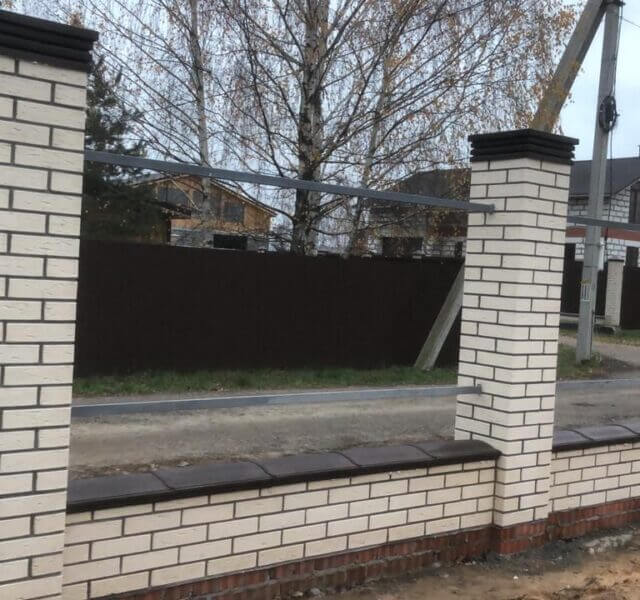 Колпак Zking Бона ХайТек Коричневый на столб 1.5х1.5 кирпича (385х385мм) в Химках фото