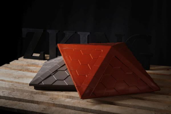 Колпак Zking Эверест Красный на столб 1.5х1.5 кирпича (390х390мм) в Химках фото